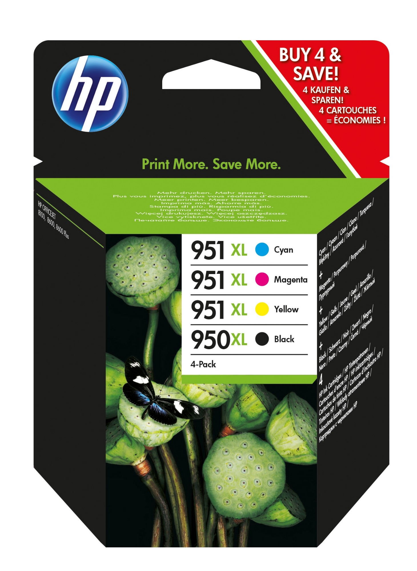 HP C2P43AE/950XL/951XL Ink Cartridge Multi Pack Bk.C.M.Y 2300pg + 3x15