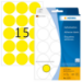 HERMA Multi-purpose labels/colour dots Ã˜ 32 mm round yellow paper matt hand inscription 480 pcs.