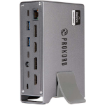 Prokord P-DOCK02-DL laptop dock/port replicator Wired USB 3.2 Gen 2 (3.1 Gen 2) Type-C Silver
