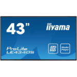 iiyama LE4340S-B3 signage display Digital signage flat panel 109.2 cm (43") LED Full HD Black