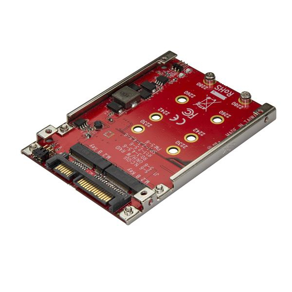 StarTech.com Dual-Slot M.2 Drive to SATA Adapter for 2.5