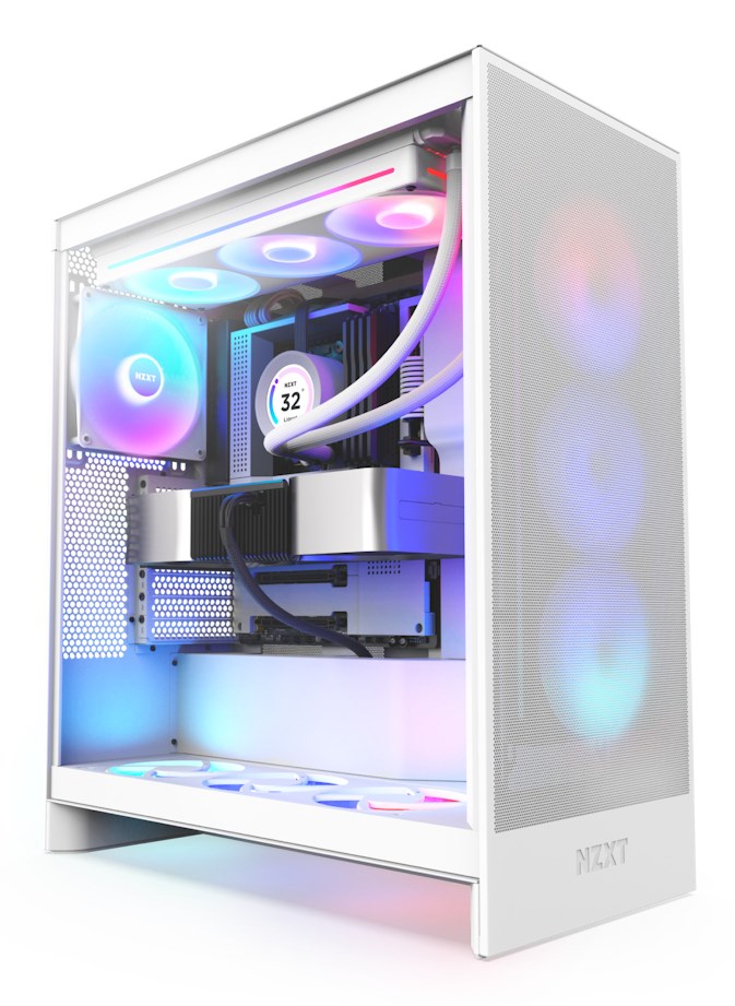 NZX T H7 Flow RGB Midi Tower White