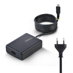 StarTech.com 100W USB-C Laptop Charger with 1.5m Tethered USB-C Cable, Power Adapter Brick for Dell, XPS, HP ProBook, MacBook Pro, Microsoft Surface Pro