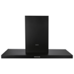 electriQ 90cm Slimline Chimney Range Hood - Black