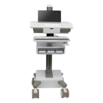 Ergotron M021-0101-130001-1-0 houder & standaard all-in-one pc/werkstation 19,5 kg Wit, Grijs 43,2 cm (17")