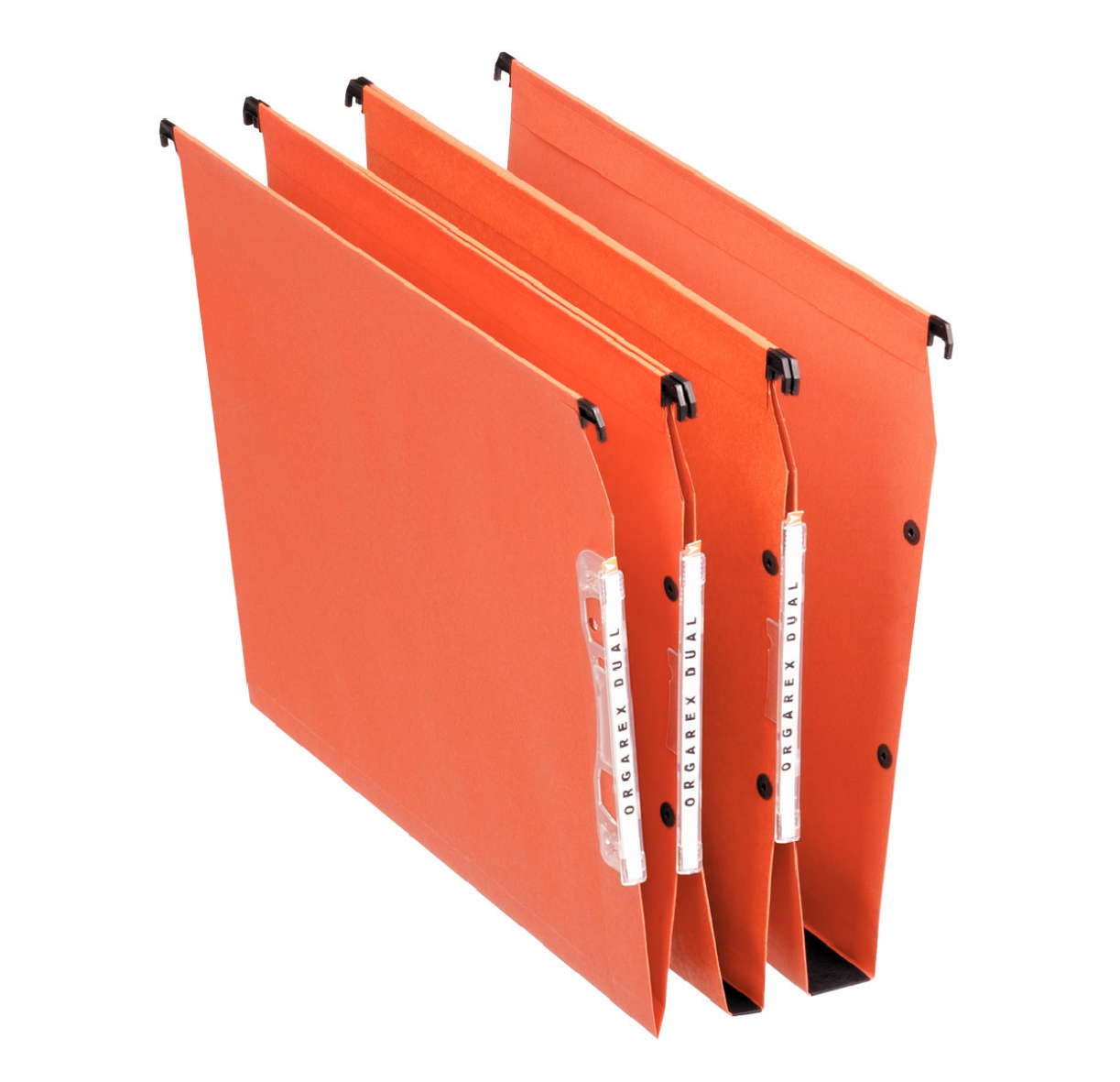 Esselte Orgarex 15mm Lateral File A4 Orange (Pack of 25) 21628