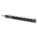 Digitus DN-95441 power distribution unit (PDU) 7 AC outlet(s) 1U Black, Silver
