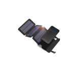 Cygnett 8000mAh 3.7V Chargeup Explorer Power Bank with Detachable Solar Panels, Black