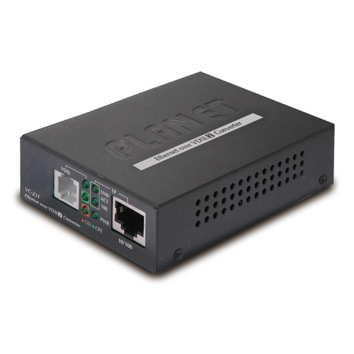 Image of PLANET VC-231 network media converter 100 Mbit/s Black