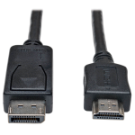 Tripp Lite DisplayPort - HDMI, m-m, 6.1m 240.2" (6.1 m) Black, Metallic