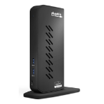 Plugable Technologies UD-3900Z Docking USB 3.2 Gen 1 (3.1 Gen 1) Type-C Black