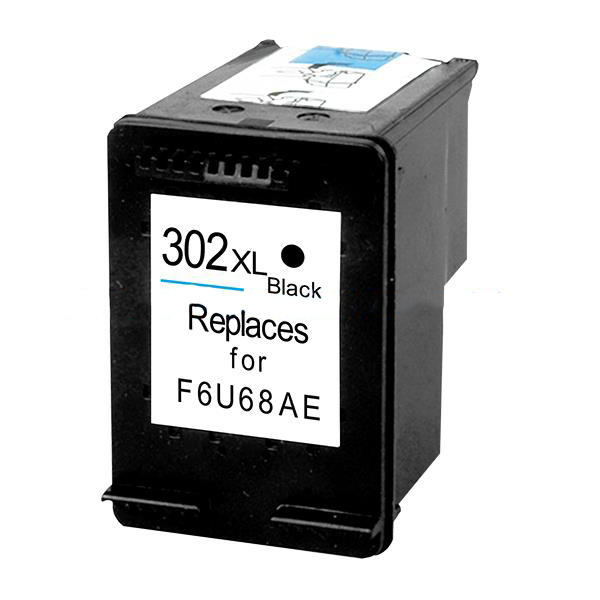 Image of CTS Wholesale Remanufactured HP F6U68AE Hi Cap Black Ink Ctg HP 302XL