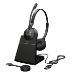 Jabra Engage 55 St USB A UC Stand NA Headset Wireless Head-band Office/Call center USB Type-A Charging stand Black