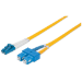 Intellinet Fiber Optic Patch Cable, OS2, LC/SC, 3m, Yellow, Duplex, Single-Mode, 9/125 Âµm, LSZH, Fibre, Lifetime Warranty