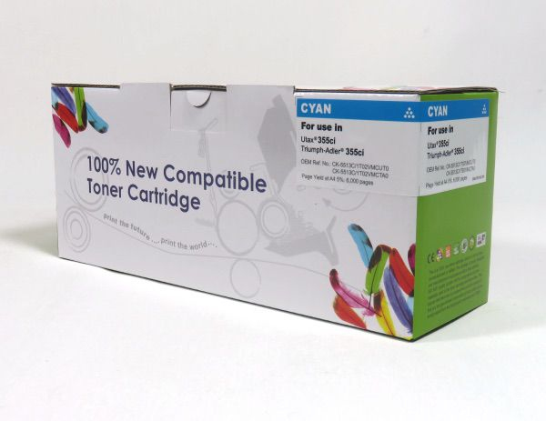 Data Direct Utax CK5513C 355CI Toner Cyan Compatible 6K