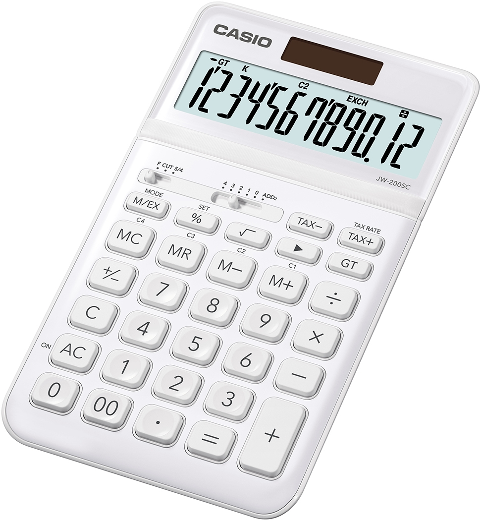 Image of Casio JW-200SC calculator Desktop Basic White
