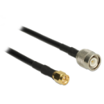 DeLOCK 89498 coaxial cable CFD200 10 m TNC SMA Black