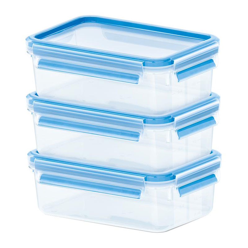 Image of Groupe SEB EMSA CLIP & CLOSE - Box - Rectangular - 0.55 L - Blue...