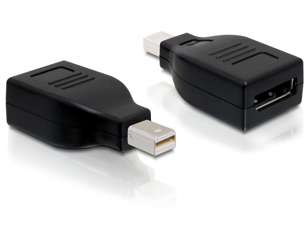 Image of DeLOCK Displayport Adapter Displayport mini M Displayport FM Black