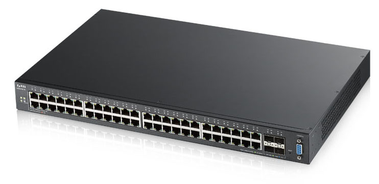 Image of Zyxel XGS2210-52 Managed L2 Gigabit Ethernet (10/100/1000) 1U Black