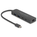 DeLOCK 10 Gbps USB Hub with 2.5 Gigabit LAN port and PD 85 Watt