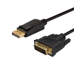 SAV io CL-106 video cable adapter 1.8 m DisplayPort DVI Black
