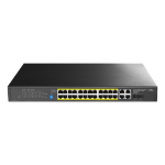 Cudy GS1028PS2 network switch Gigabit Ethernet (10/100/1000) Power over Ethernet (PoE) Black