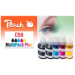 Peach PI100-472 ink cartridge 5 pc(s) Compatible Standard Yield Black, Cyan, Magenta, Yellow