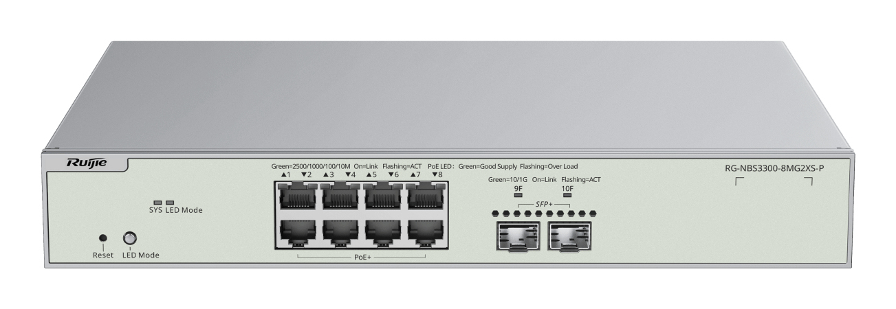 Ruijie Networks RG-NBS3300-8MG2XS-P gateway/controller