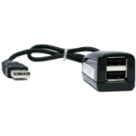 Plugable Technologies USB2-2PORT interface hub 480 Mbit/s Black