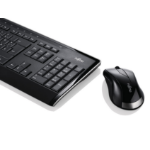 Fujitsu LX901 keyboard Mouse included RF Wireless QWERTY Greek Black