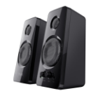 Trust Tytan 2.0 Speaker Set - luidsprekerset – 2.0 speakers – bedrade pc‑audio – stijlvol geluid – zwart