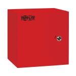 Tripp Lite SRIN4121210R SmartRack Outdoor Industrial Enclosure with Lock - NEMA 4, Surface Mount, Metal Construction, 12 x 12 x 10 in., Red