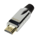 LogiLink HDMI Connector for Self Assembling, A/M, metal, silver