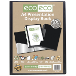 Eco Eco A4 50% Recycled 100 Pocket Presentation Display Book and Box - Single