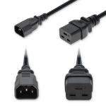 AddOn Networks ADD-C142C19I14G10FBK power cable Black 3.05 m IEC C14 IEC C19