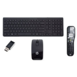 HP Wireless Sydney-Melbourne - Dongle - Remote control SP US/Int keyboard RF Wireless QWERTY US International Black