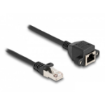 DeLOCK 80193 netwerkkabel Zwart 1 m S/FTP (S-STP)