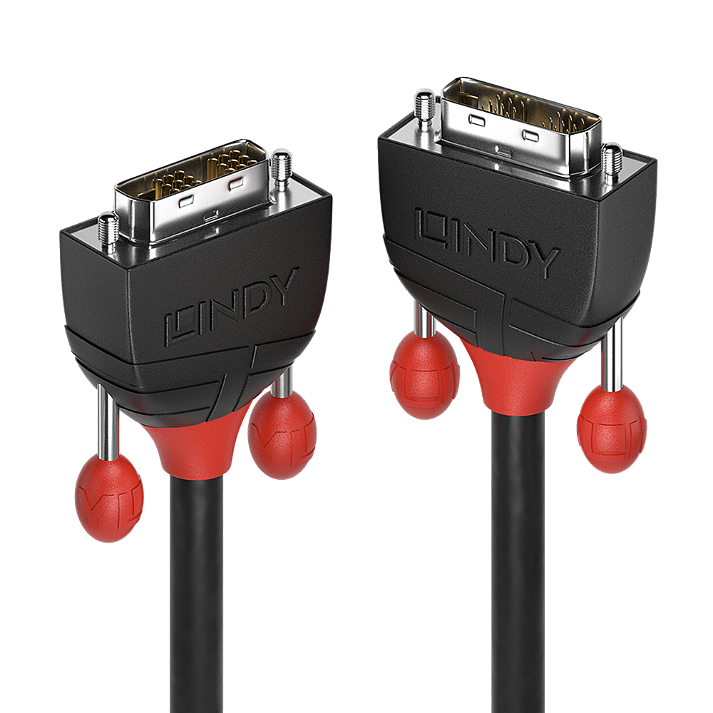 Image of Lindy 5m DVI-D Single Link Cable, Black Line