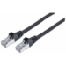 Intellinet Network Patch Cable, Cat7 Cable/Cat6A Plugs, 2m, Black, Copper, S/FTP, LSOH / LSZH, PVC, RJ45, Gold Plated Contacts, Snagless, Booted, Lifetime Warranty