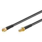 Microconnect 51675 coaxial cable 1 m RP-SMA Black