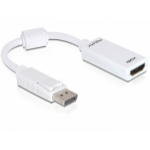 DeLOCK 61767 video cable adapter 0.125 m DisplayPort HDMI Type A (Standard) White