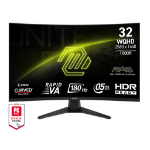 MSI MAG 325CQF computer monitor 31.5" 2560 x 1440 pixels Wide Quad HD Black