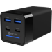 eSTUFF ES635201 oplader voor mobiele apparatuur Laptop, Smartphone, Tablet, Universeel Zwart AC Binnen