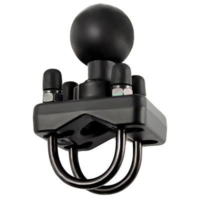 Image of RAM Mounts Double U-Bolt Ball Base for 1" - 1.25" Rails