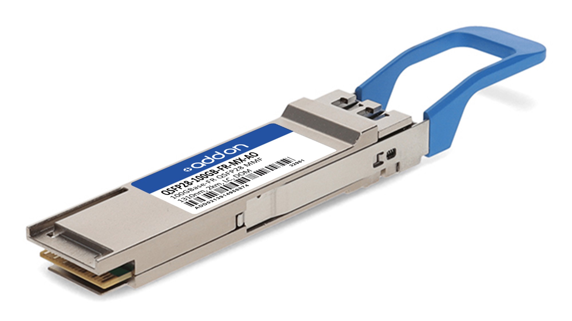 AddOn Networks QSFP28-100GB-FR-MX-A Compatible 100G QSFP28 2 km TAA Compliant Transceiver AddOn Networks QSFP28-100GB-FR-MX-A Compatible 100G QSFP28 2 km TAA Compliant Transceiver