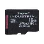 Kingston Technology 16GB microSDHC Industrial C10 A1 pSLC-kaart enkele verpakking zonder adapter