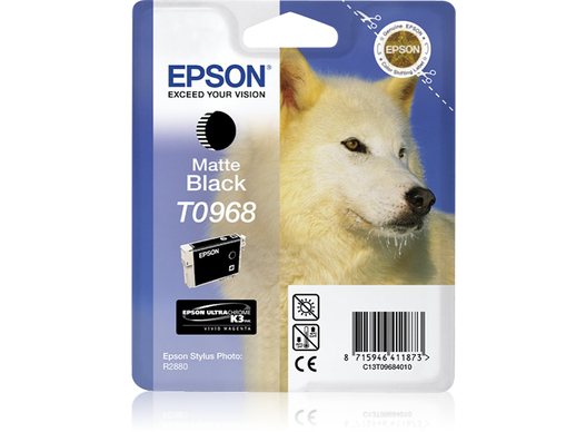 C13T09684N10 EPSON Husky Matte Black Standard Capacity Ink Cartridge 11ml - C13T09684N10