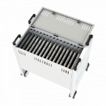 Loxit 6730 portable device management cart/cabinet Freestanding White