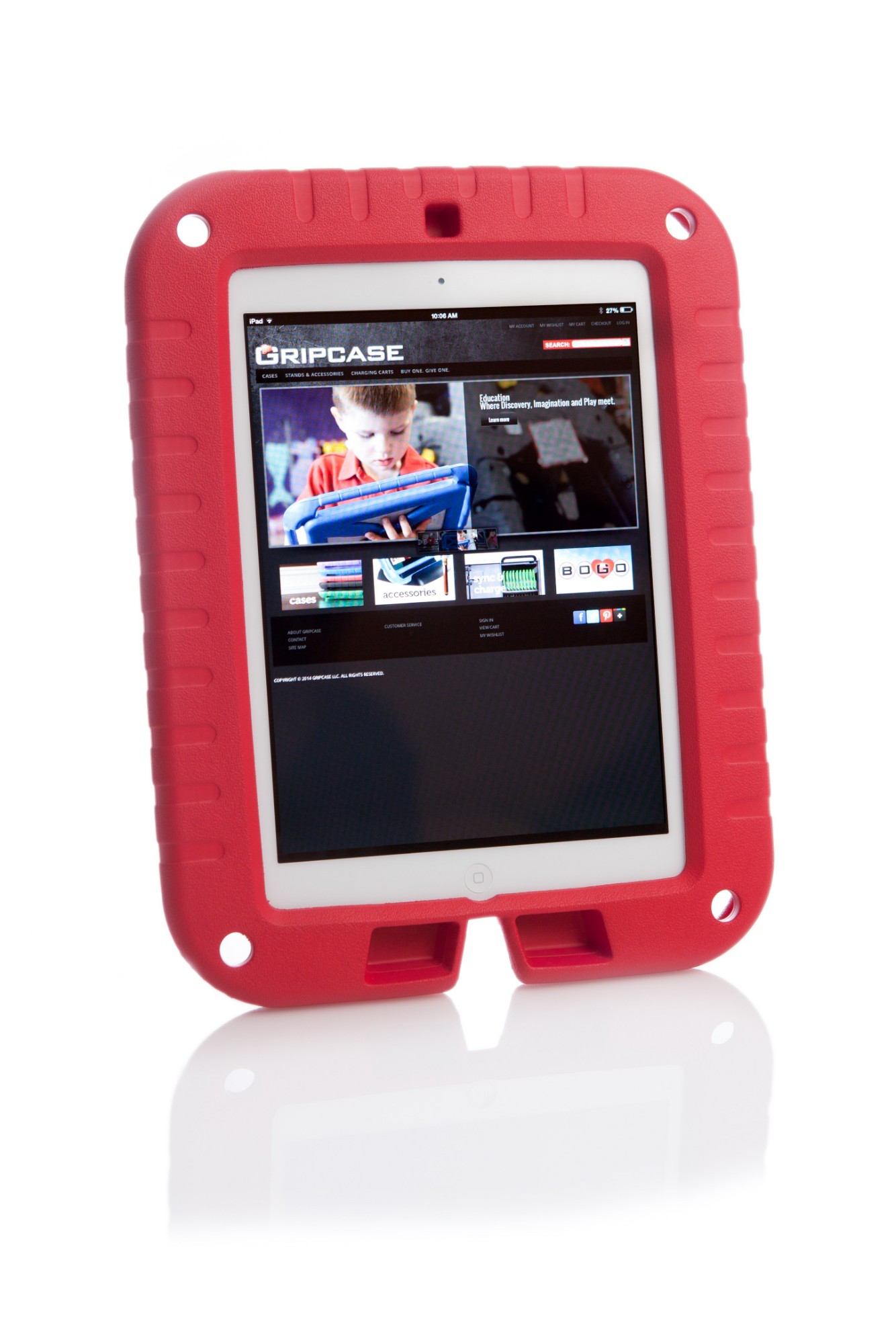 SHLD-AIR-RED GRIPCASE Shield for iPad Air in Red